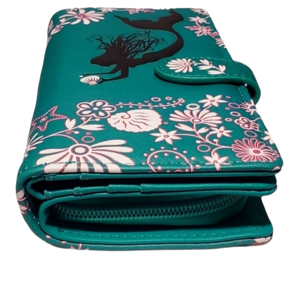 Mermaid Wallet NWT - Shagwear Teal Vegan Leather - Ladies Womens Gift Ideas - Picture 10 of 10